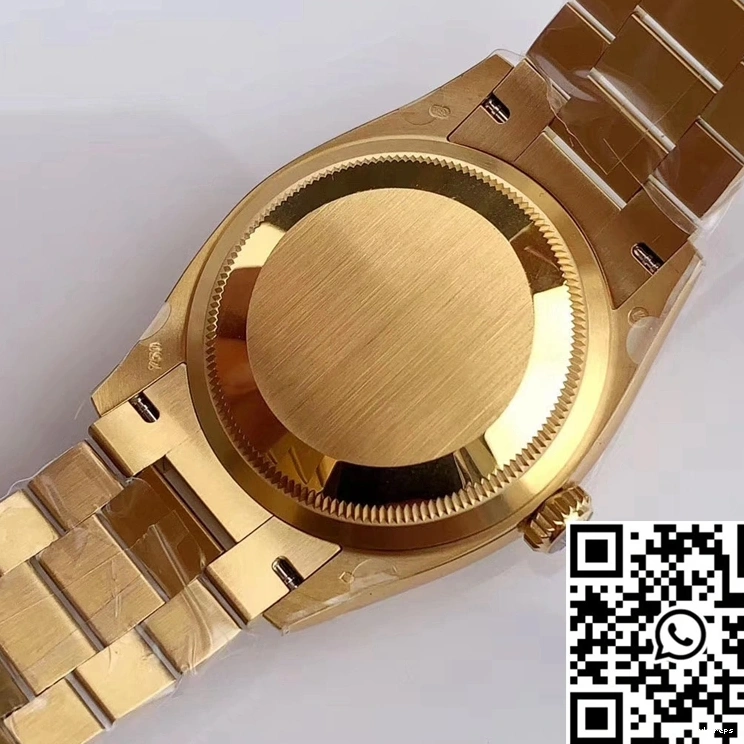 Yellow Gold EW Gray M128238-0022 Dial Day-Date Rolex Factory 0517